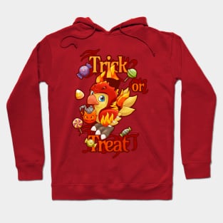Trick or Treat Alpha and Omega - a Halloween dress up chocobo to enjoy the season with Hoodie